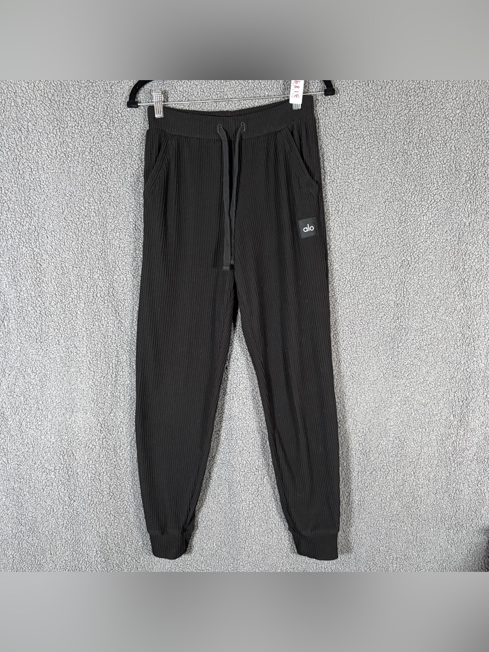 ALO Muse Ribbed Joggers - Women's Size S - Black